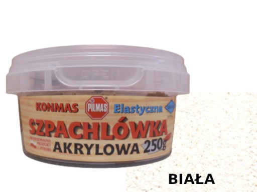 ELASTICKÝ AKRYLOVÝ TMEL KONMAS 250g BIELY