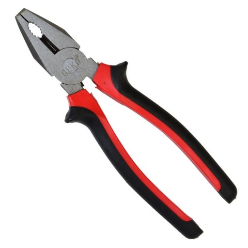 Poniklované kliešte 200mm (červené a čierne) GEKO G01622