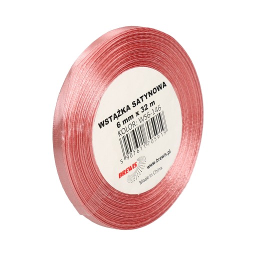 SATÉNOVÁ STUHA 6MM X 32M WS6-146 BREWIS BUBBLE GUMBER