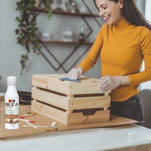 Dekoračná lazúra na drevo BIELA 200ml DRAGON BIO