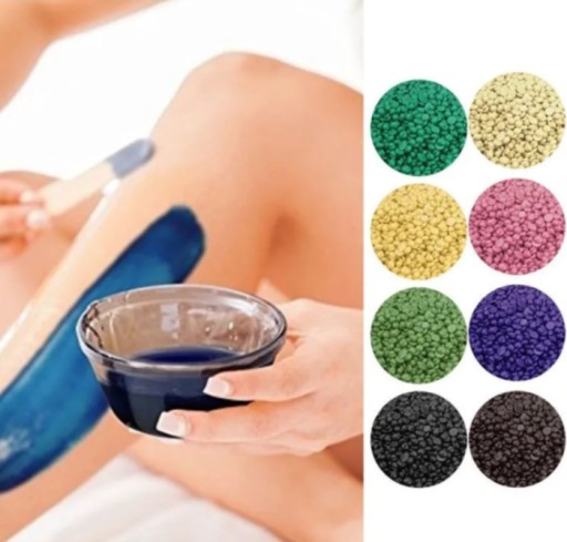 TVRDÝ VOSK NA DEPILÁCIU 500 GRAM SADA 5x100g VOŇANÉ FARBY