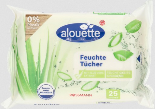 Alouette Aloe Vera vlhčené obrúsky 1 x 25 ks.