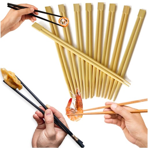 Jednorazové bambusové paličky na sushi 50 párov