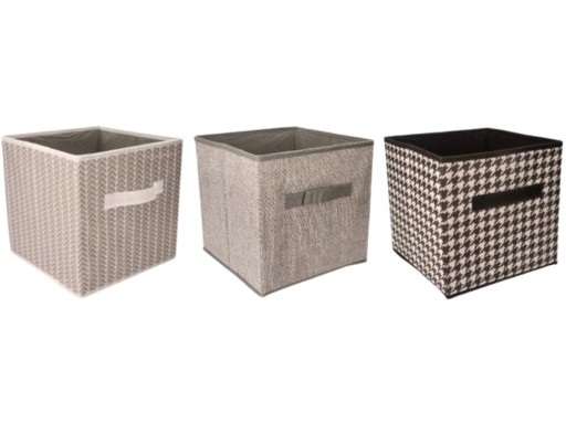 Textilná BOX ORGANIZÁTOR KOŠÍK 31 x 31 x 31 cm - do ŠATNÍKA
