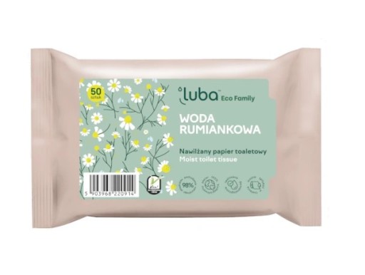 Luba Eco harmančekový papier vlhčený 50 ks