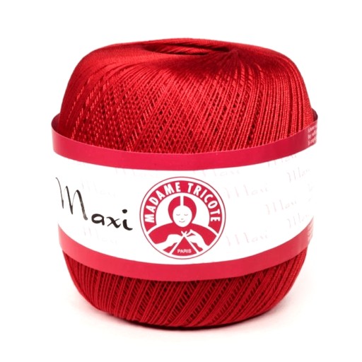 Maxi šnúra - Madame Tricote Paris - červená, 6328
