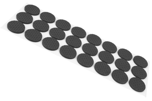 Okrúhle protišmykové podložky na koberce, 30 mm