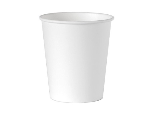 Biele eko papierové poháre 300ml - 50 ks