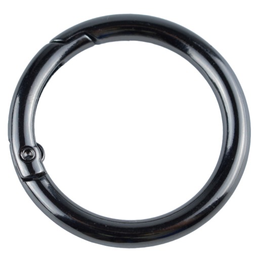 OTVÁRACÍ KRUH SHAKEL KARABÍNA KRUHÁ 30MM - ČIERNA