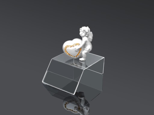 PLEXI VÝSTAVNÝ STOJAN NA ŠPERKY, KAMEŇ 8cm