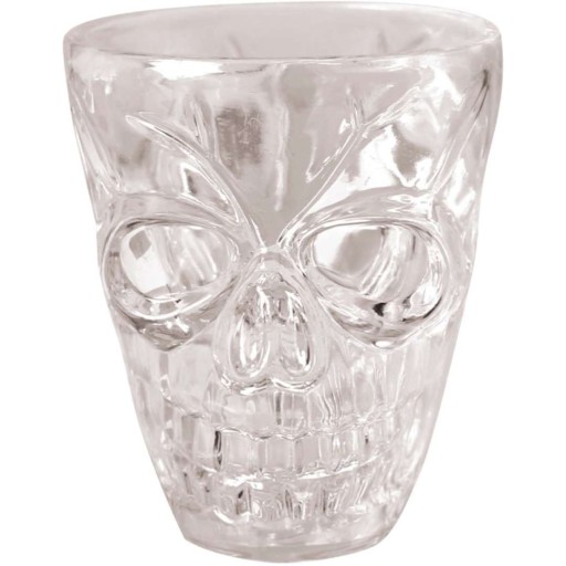 GLASSES SKULL shots Halloween oranžová