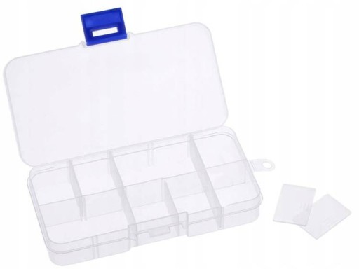 Organizér 10 priehradiek 128x66x22mm nádoba