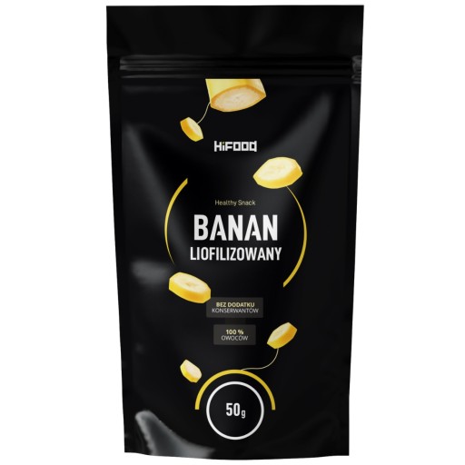 Mrazom sušené plátky banánu 50g HiFOOD Natural