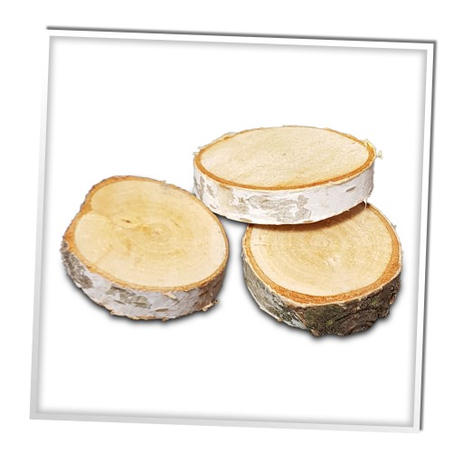 BREZOVÉ DREVO Plátky Kotúče 0,5KG 2-5CM