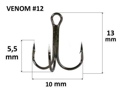 VENOM TRIPLE ANCHOR veľkosť #12 - 10 ks