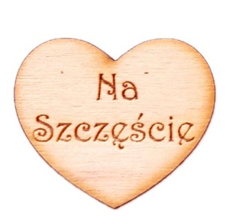 SRDCE pre anjelské srdiečka s gravírovaním, preglejka 3cm PRE ŠŤASTIE, 5 kusov