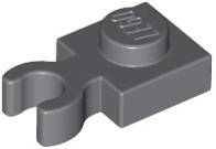 LEGO Plate Mod 1x1 klip tmavosivá DBG 6489464 4085d - 12ks