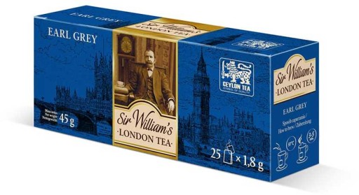 Sir Williams čierny čaj Earl Grey 25x1,8g