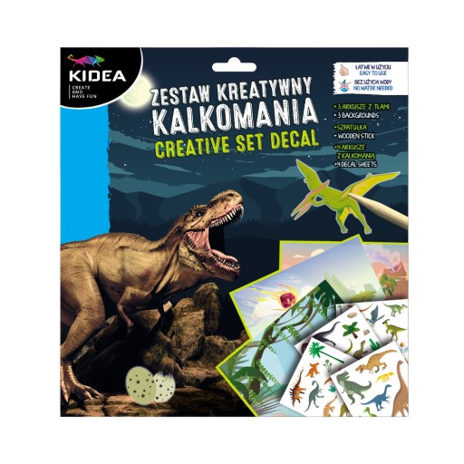 Kreatívna sada dinosaurov DECAL pre deti