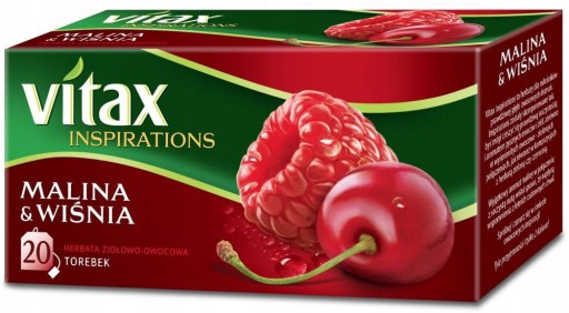 Vitax Čaj Malina Čerešňa 20tb
