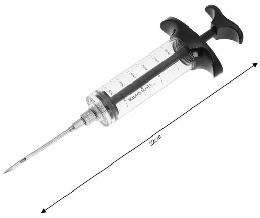 Striekačka na nakladanie, postriekanie mäsa marinádou, 30 ml
