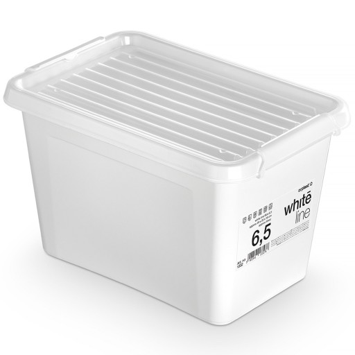 PLASTOVÝ KONTAJNER S VEKOM NA ÚLOŽNÝ BOX ORGANIZÁTOR 6,5L