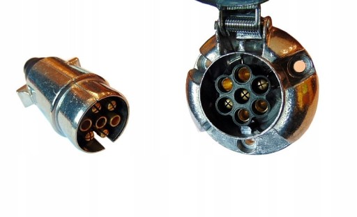 Zásuvka + zástrčka 12V - 7 PIN elektrický konektor
