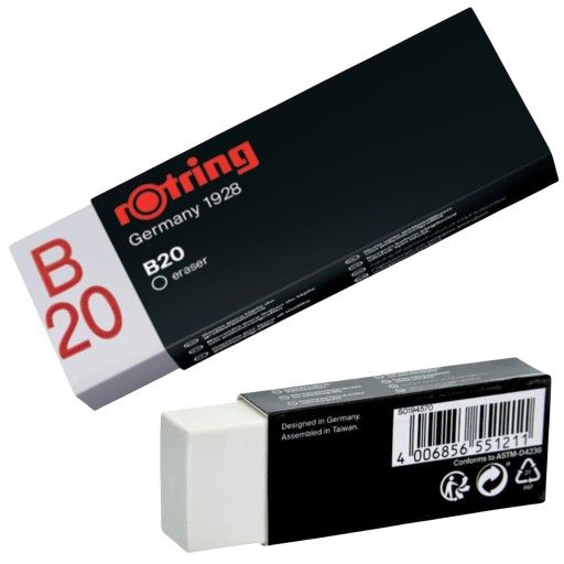 Rotring Tikky White B20 guma, perfektná biela guma