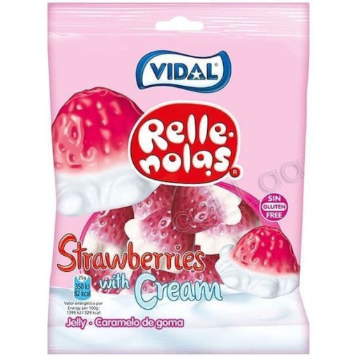 VIDAL JAHODOVÉ ŽELÉ SO KRÉMOM 85g!