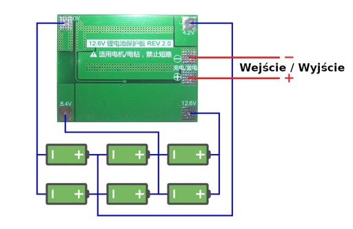 406 BMS Balancer 3S 12,6V 40A nabíjačka 18650