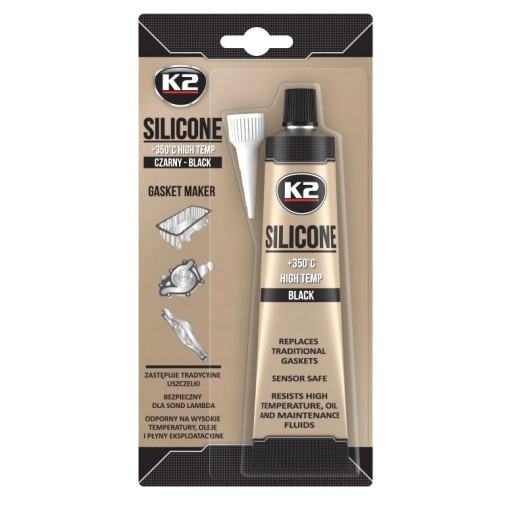 Čierny vysokoteplotný silikón +350 stupňov C