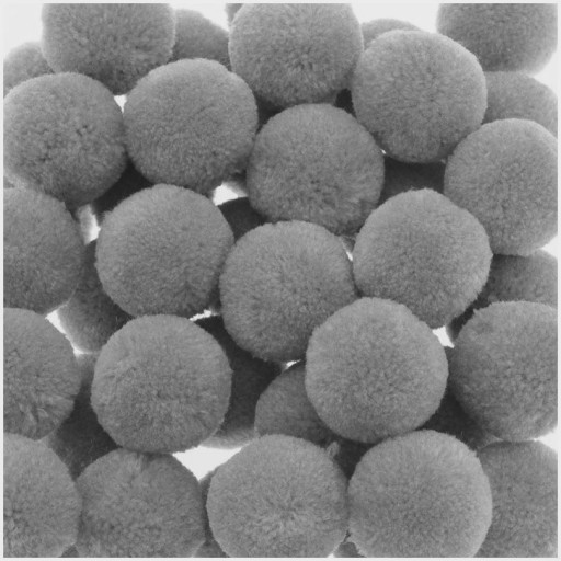 MG Pompon 4,5 cm Guľôčka 100% Akryl ASH
