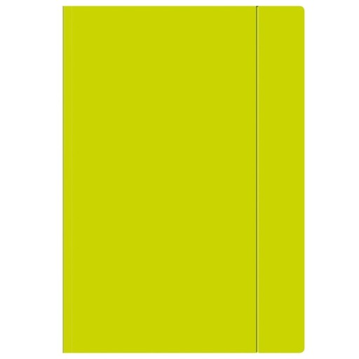 ZLOŽKA S GUMA A4+ FLUO LIME TLAČ