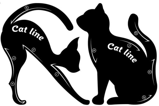 Šablóna na líčenie CAT LINE Linky CAT EYE