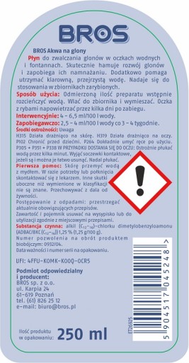 Bros AKWA kvapalina na riasy do jazierok 250 ml