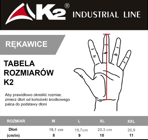 Pracovné rukavice, bezšvové, elastické ochranné rukavice K2 veľ. 9 rokov