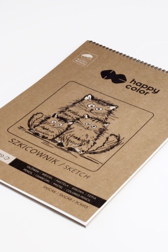 Špirálový skicár CATS A4 60K Young Artist HC