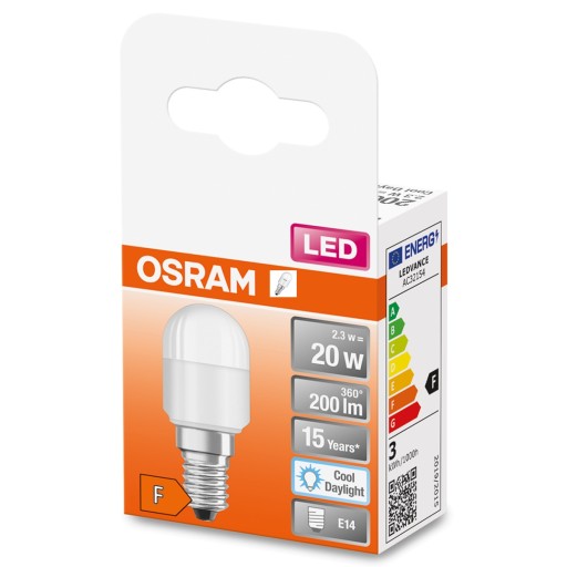 MINI E14 T26 LED žiarovka 2,3W = 20W 6500K OSRAM