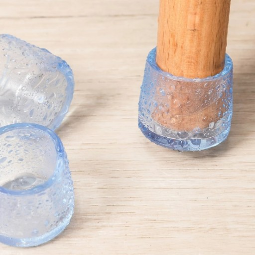 Poťahy nôh na stoličky Silikónové okrúhle ochranné kryty 14 mm x 16