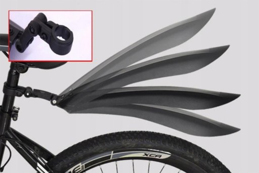 SET BLATNÍKOV NA BICYKEL SET PREDNÉ + ZADNÉ BLATNÍKY 24-29''