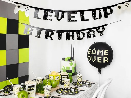 Hrajte hráčske krabičky na popcorn 6ks Birthday