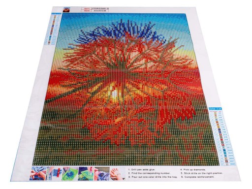 Diamantová vyšívacia mozaika s púpavou 40x30cm 5D
