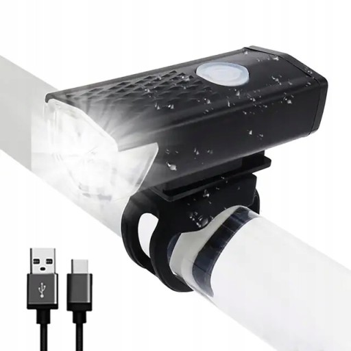 CYKLISTICKÁ LAMPA PREDNÉ ZADNÉ LED SVETLO NA RIADITEĽ BICYKLA JASNÉ VÝKONNÉ USB