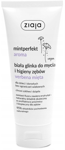 Zubná pasta Ziaja bez fluoridu, biely íl