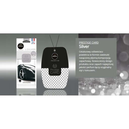 VÔŇA DO AUTA AROMA AUTO PRESTIGE CARD STRIEBORNÝ OSVIEŽOVAČ AUTA