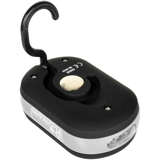 C6808 štvorcové svietidlo COB LED +3 LED magnet .3xAAA Richmann