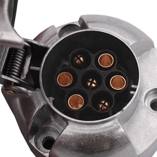 ELEKTRICKÁ ZÁSUVKA 7 PIN 12V HLINÍKOVÝ PRÍves