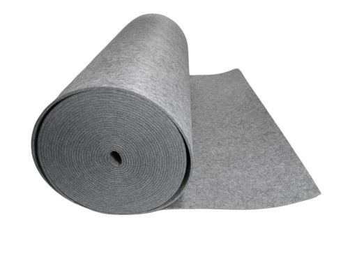 Plsť 7mm, 750g, šírka 160cm, 0,1m - Sivá