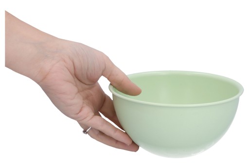 PLASTOVÁ KUCHYŇSKÁ MISKA 0,75L PASTELOVÁ ZELENÁ NA OVOCNÉ OBJÍDKY 15 CM