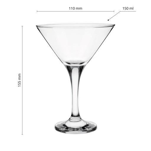 GLASMARK KROSNO pohár na martini 150ml na nápoje